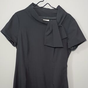 Neimen Marcus Wool Slate Grey dress